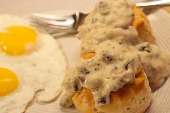 Birdheart Gravy and Biscuits