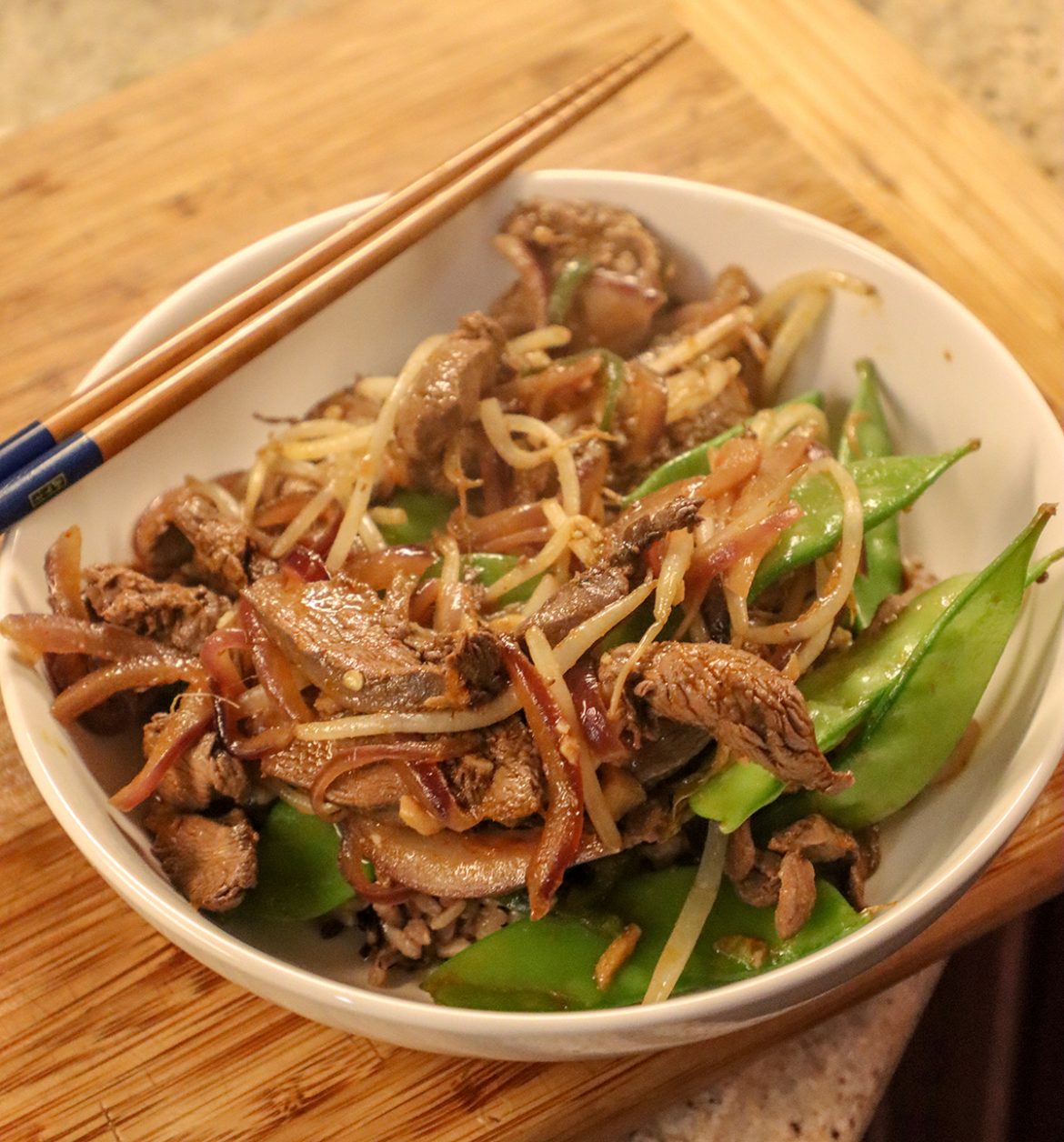 Grouse Stir Fry Serving